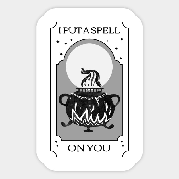 I put a spell on you Sticker by Fitnessfreak